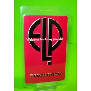 Emerson Lake And Palmer Backstage Pass Original 1992 Prog Rock Music Gift ELP